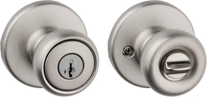 Tylo Entry Door Knob with Lock and Key, Secure Keyed Handle Exterior, Front Entr - Picture 1 of 9