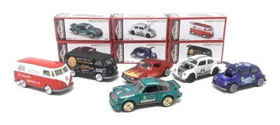 Majorette Model Car metallo Vintage Deluxe Car Set di 6 Volkswagen Porsche... - Immagine 1 di 4
