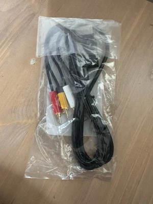 XBOX 360 Official Genuine Slim AV Cable RCA Composite TV Lead - Brand New - Image 1 of 4