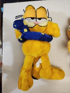 Vintage Garfield mit Pool Floaty Float Inter-Tube Plüschtier Stofftier Nanco 12 Zoll - Bild 1 von 3
