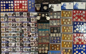 Large Estate Coin Lot Silver, Eagles 90% silver 40% silver proof sets #2 - Picture 1 of 23