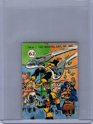 1987 MARVEL UNIVERSE III MAGIC MOMENTS #62 X-MEN COMIC IMAGES STICKER - Image 1 of 2