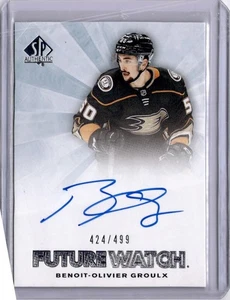 Benoit-Olivier Groulx Retro Future Watch Auto /499 2021-22 SP Authentic - Bild 1 von 2