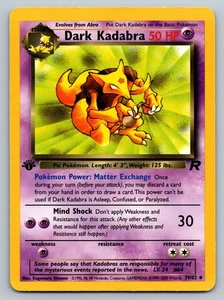 Pokémon Dark Kadabra 39/82 │ Team Rocket 1st Edition 2000 │ Non Holo │ MP│ ENG - Picture 1 of 2