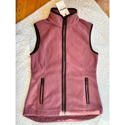 Barbour Country Colton Fleece Gilet Vest Pink Size 8 Zip Pockets - Image 1 of 4
