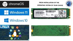 M.2 NVME SSD 2280 With Windows 11-Pro Fresh Install, 256 GB 💯% Tested & Works ✅ - Picture 1 of 5