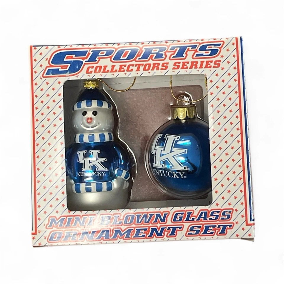 Kentucky Wildcats muñeco de nieve árbol de Navidad adorno NCAA, en embalaje original Foto 1 de 4