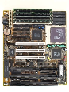 Vintage socket 3 Rectron RT-4s3 486 PCI mainboard + AMD DX2 80 MHZ + 24 MB RAM - Picture 1 of 6