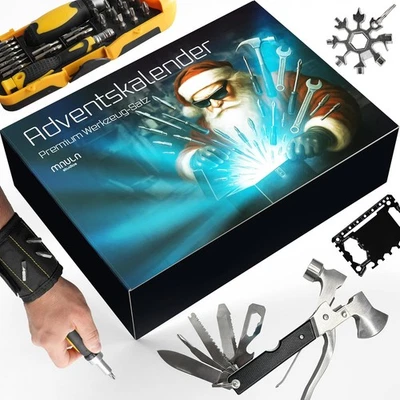Werkzeug Adventskalender 2025 – Adventskalender Männer mit 24 Tools & Zubehör – - Bild 1 von 4