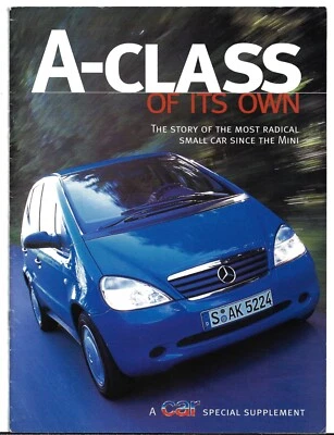 Mercedes-Benz A-Class Launch Supplement 1997-98 UK Market Sales Brochure Car - Image 1 of 2