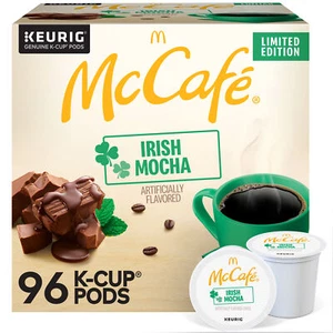 McCafe Irish Mocha, Keurig Single Serve K-Cup Pods, Flavored Coffee, 96 Count - Picture 1 of 4