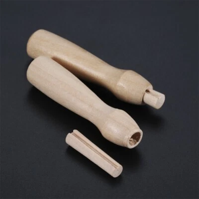 2pcs Felting Tools Punch Handle Wood 70*15mm Craft Wood Wooden Handle Tool DIY - Image 1 of 4
