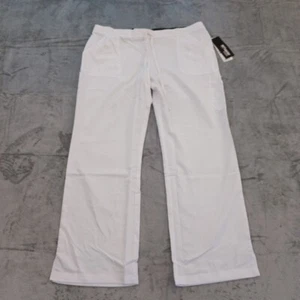 Grey's Anatomy Scrub Pants Womens XL White Style #4245 New With Flaw - Picture 1 of 12