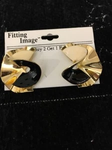 Fitting Image Fashion Earring Black, Cream, Gold - Bild 1 von 2