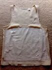 Country Road Beige With White Sequinned Sleeveless Top Size XXS