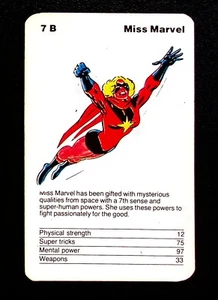 1977 Marvel momentum greetings Miss Marvel - Picture 1 of 4