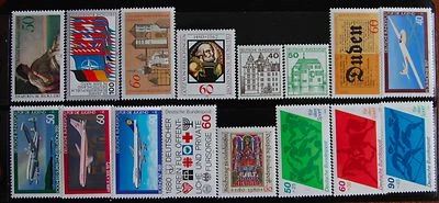 Germany Complete Year 1980 Stamp Set + C/Ds & Mini Sheet MNH German Stamps - Image 1 of 4