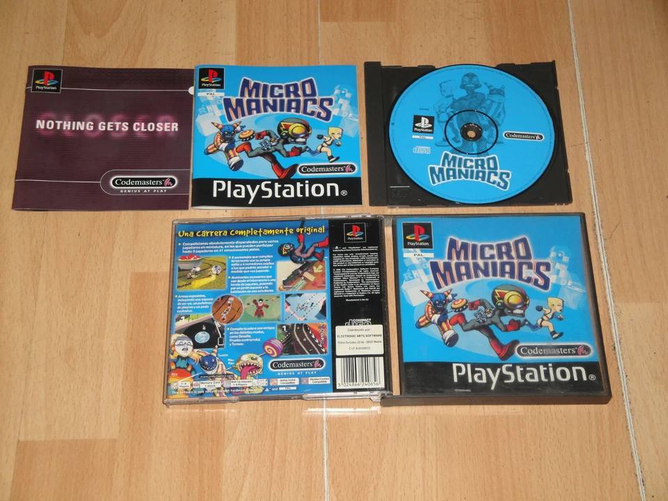 MICRO MANIACS DE CODEMASTERS PARA LA SONY PLAY STATION PS1 USADO EN BUEN ESTADO  - Imagen 1 de 1
