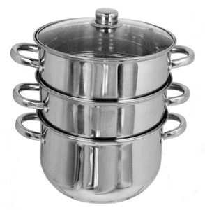 3 tier Stainless Steel Steamer 20cm - Induction Base - Picture 1 of 1