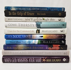 Max Lucado Books Lot Of 10 Christian Theology Bible Study Nonfiction Bundle - Picture 1 of 11