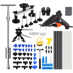 PDR 75X Car Body Dent Repair Tool Paintless Puller Dint Hail Damage Remover Kit - Picture 1 of 16