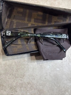 Monturas para gafas FENDI F1029R 035 verde esmeralda con logotipo - para mujer - sin lentes Foto 1 de 4