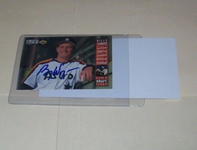 JSA BILLY WAGNER 1993 94 Upper Deck DRAFT PICKS SIGNED CARD Astros AUTOGRAPHED - Image 1 of 2