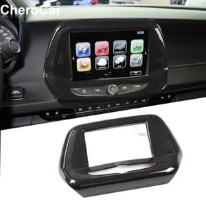 Cubierta de pantalla de panel de navegación GPS de fibra de carbono de 7"" para Chevrolet Camaro 17+ - Imagen 1 de 9