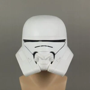Star Wars The Rise of Skywalker Jet Trooper White Helmet Full Head Cosplay Props - Picture 1 of 12