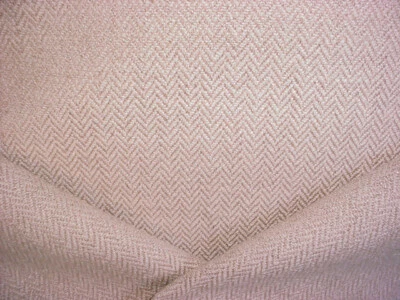 1Y Colefax & Fowler F4726 Tristram Beige Cream Wool Zig Zag Upholstery Fabric - Image 1 of 4