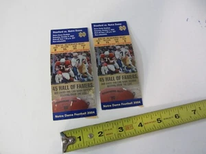 Notre Dame Fighting Irish NCAA Vintage Football Tickets 2004 HALL OF FAMERS - Picture 1 of 6