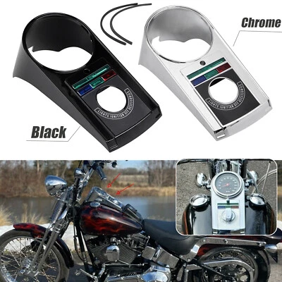 Dash/Speedo Panel Cover Housing Kit For Harley Softail FXSTC Wide Electra Glide Foto 1 de 3