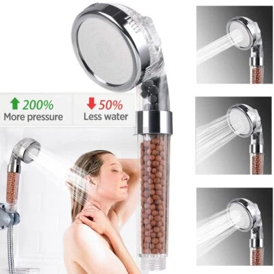 Handbrause 3 einstellbare Modi Handbrause Antikalk Duschbrause Wassersparend - Bild 1 von 4