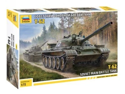 ZVEZDA 5077 1/72 T-62 Soviet Main Battle Tank - Immagine 1 di 4