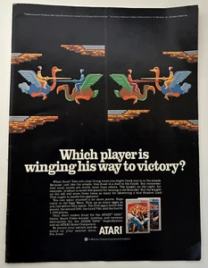 1983 Atari Joust gioco vintage 8" x 11" stampa pubblicità vintage ~ ottime condizioni originale - Foto 1 di 4