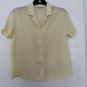 BHS SUMMER BLOUSE LEMON SIZE 18–EXCELLENT CONDITION - Picture 1 of 4