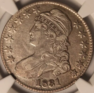 1831 Capped Bust Half Dollar, NGC XF40, Sharply Detail, Original Surfaces! - Picture 1 of 4