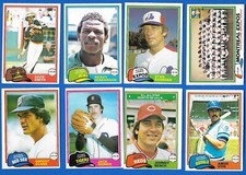 1981 OPC 81 O PEE CHEE TOPPS MLB BASEBALL CARD GRAY BACK 251-374 SEE LIST