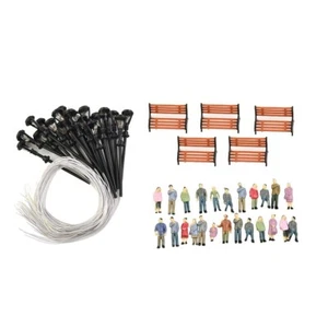 High Quality HO OO Scale Painted People Figures for Model Train 49 Pack Set - Picture 1 of 14