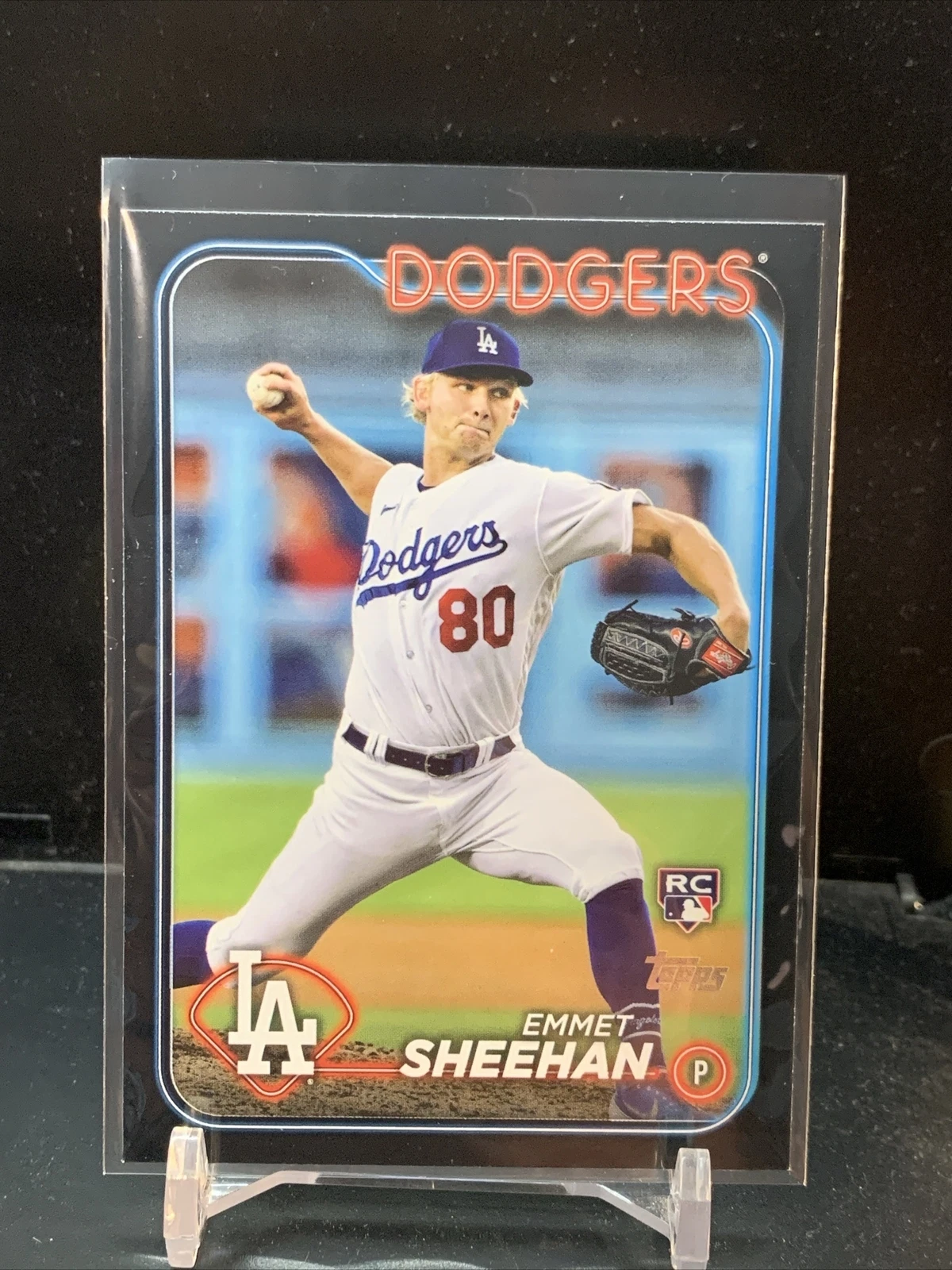 2024 Topps Series 1 - EMMET SHEEHAN #283 RC Black Parallel  /73 - DODGERS ROOKIE