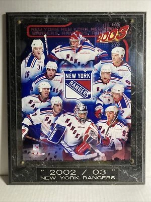 "Placa de coleccionista New York Rangers NHL Hockey Legends 2002/2003 10""x 12""" Foto 1 de 4