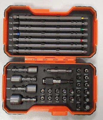 Bahco Bitsatz Bitset Bitbox Bits Bit Stecknuss Bithalter 1/4" 35 tlg. 59/S35BC