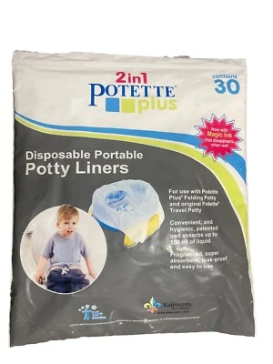 30-Count Kalencom 2in1 Potette Plus Portable Potty Liners Travel Single Use NEW  - Image 1 of 4