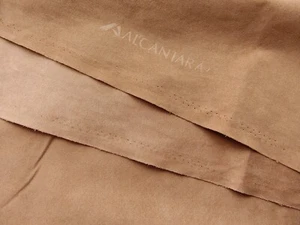 Dark Camel Midweight Authentic Premium Alcantara Mircofibre Suede-like Fabric 2M - Picture 1 of 13