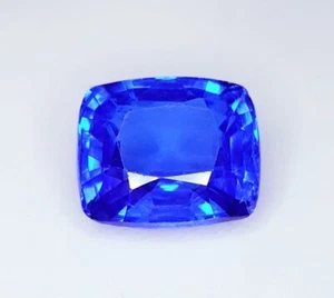 8.67 Ct Natural Blue Sapphire Loose Gemstone Certified Sapphire Cushion Cut Gem - Picture 1 of 10