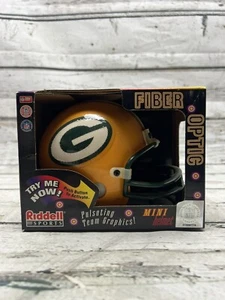 VTG Green Bay Packers NFL Riddell Mini Throwback Fiber Optic Football Helmet NIB - Picture 1 of 6