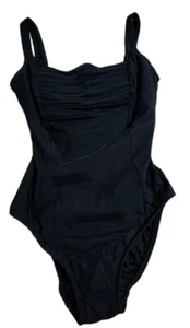 Longitude Women's Sz 12 Black One Piece Swimsuit - Picture 1 of 3