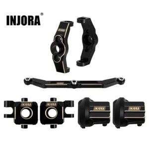 INJORA Ottone Collegamento Sterzo Assale Diff Coperchio Sterzo Nodo C Mozzo per 1/18 TRX4M - Foto 1 di 13