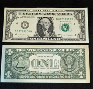 USA 2017 $1 Note - Crisp Uncirculated Bill From Bank Strap. Federal Reserve Note - Picture 1 of 2