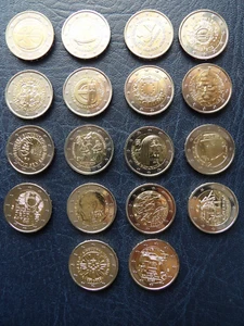 Slovakia 2009  - 2025 2 euro Commemorative UNC coins full set 20 pcs - Picture 1 of 17